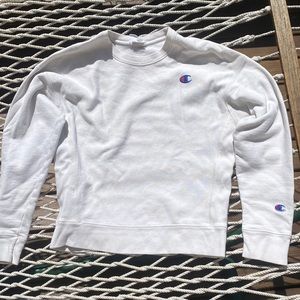 white champion crewneck